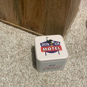 Fossil watch with studded face and tan band